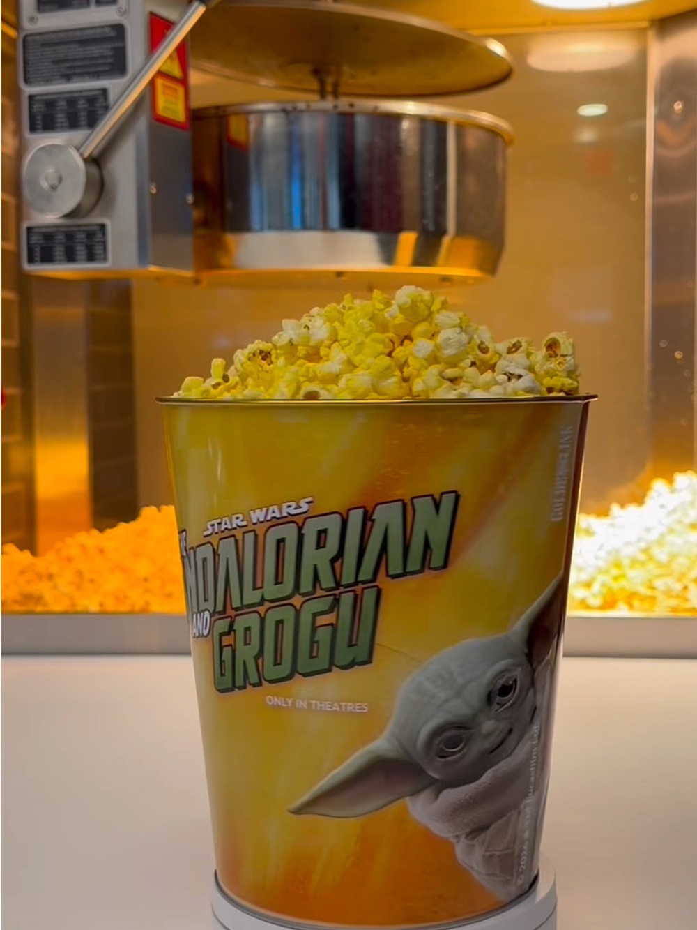 The Mandalorian Themed Metallic Tin Popcorn Bucket -  Cinemark Exclusive! NWT